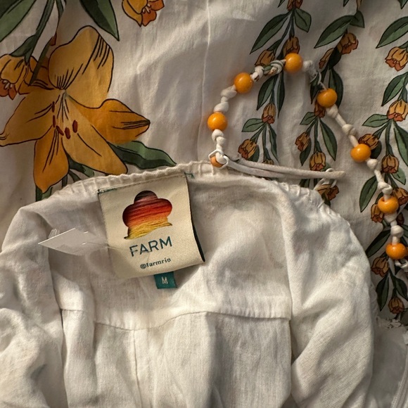 NWT Farm Rio Tropical Lightness Floral Cotton Maxi Dress Sundress M Medium - Picture 11 of 11